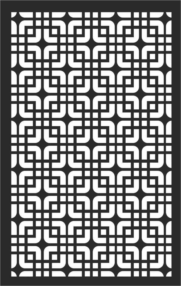 Laser Cut Geometric Panel Pattern Free DXF File