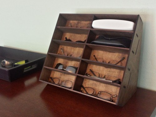 Laser Cut Glasses Rack Free DXF File