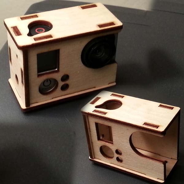 Laser Cut Gopro Hero 3 Wooden Box Camera Case Free Vector File