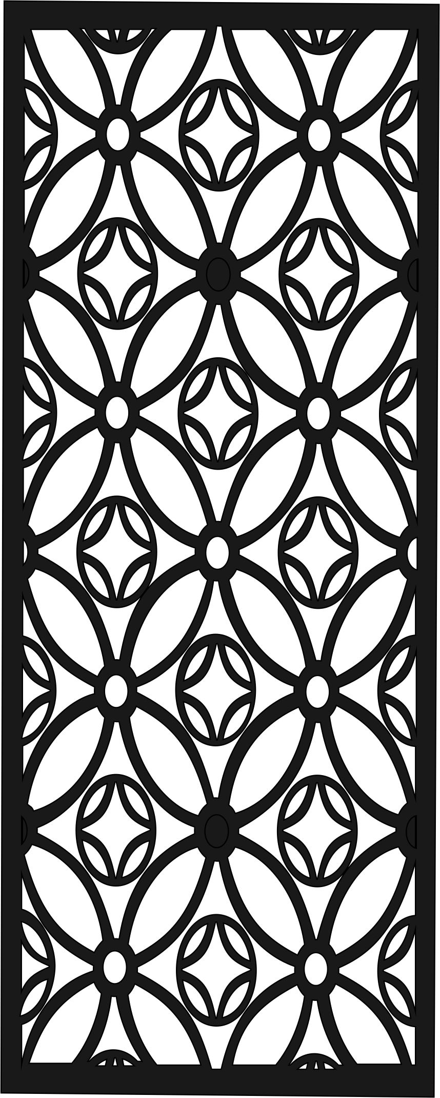 Laser Cut Grill Design Decoration Pattern Free Vector File