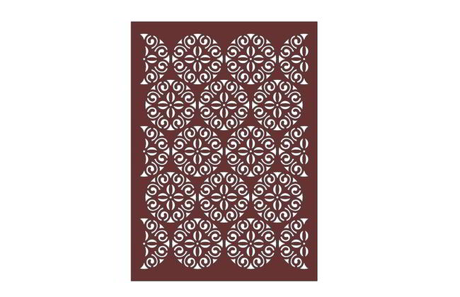 Laser Cut Grill Panel Free Vector File