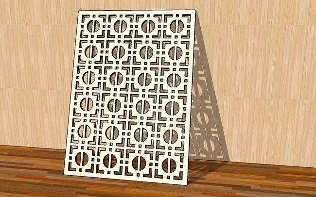 Laser Cut Grill Panels Decorative Room Partition Free Vector File