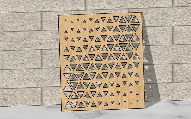 Laser Cut Grill Panels With Abstract Geometric Pattern Free DXF File