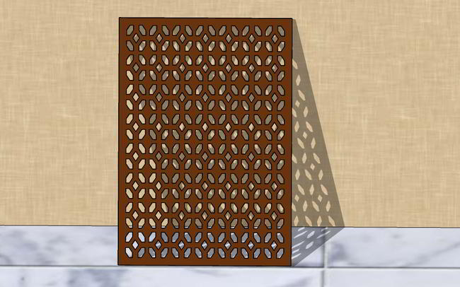 Laser Cut Grill Pattern Free Vector File