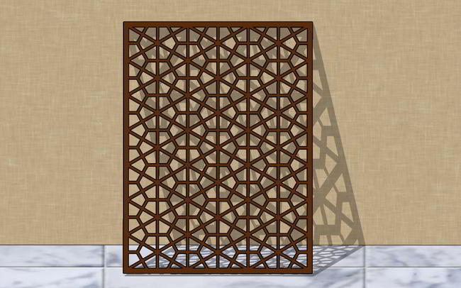 Laser Cut Grill Pattern Jali Design Free DXF File