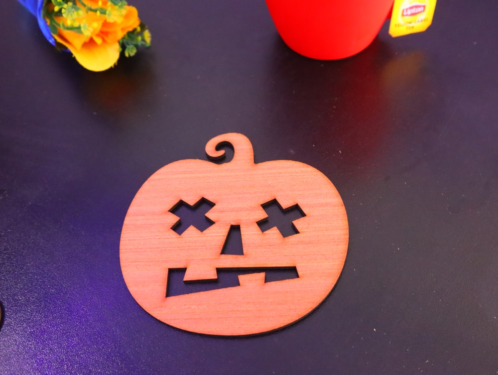 Laser Cut Halloween Drink Coasters Free DXF File