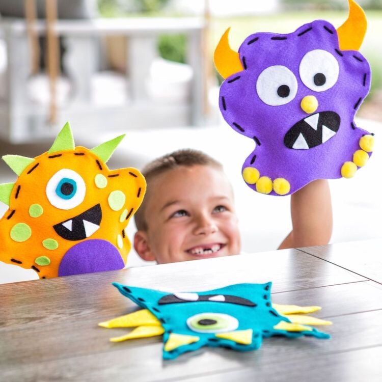 Laser Cut Hand Puppets Fabric Drawing Free Vector File