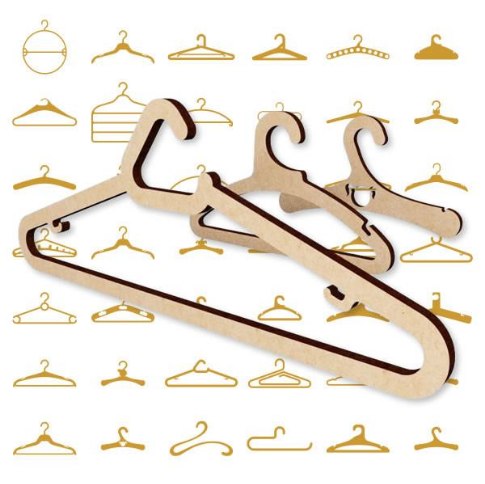 Laser Cut Hanger Set Free Vector File