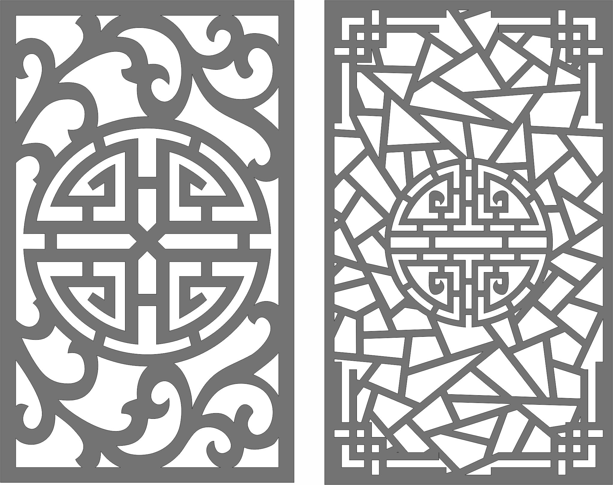 Laser Cut Happy Spherical Room Divider Seamless Separator Jali Free DXF File