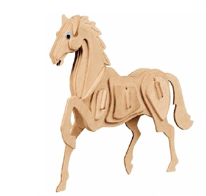 Laser Cut Horse 3d Puzzle Free DXF File