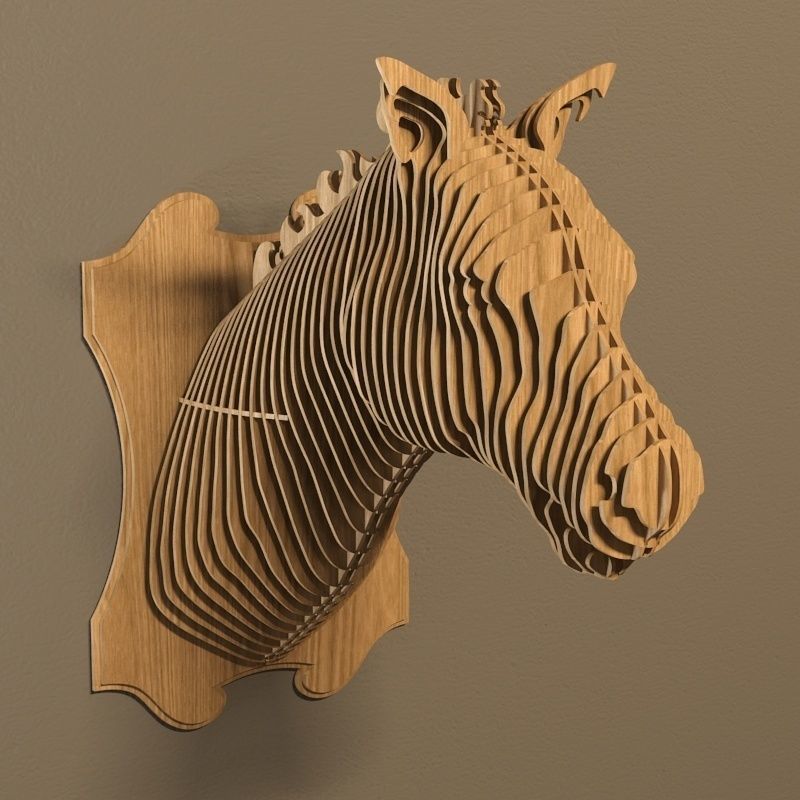 Laser Cut Horse Head Bbq Free Vector File