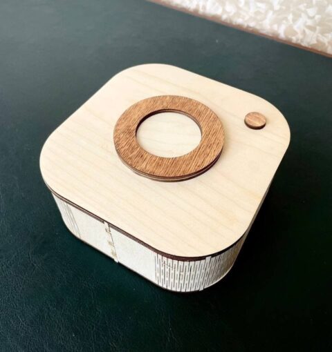 Laser Cut Instagram Sign Gift Box 4mm Free Vector File