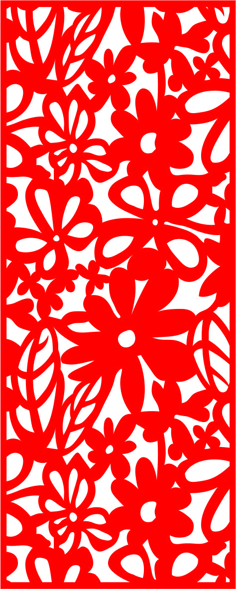 Laser Cut Jali Design Screen Panel Free Vector File