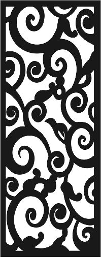 Laser Cut Jali Flourishing Floral Design Pattern Free Vector File