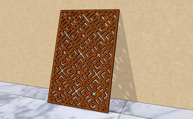 Laser Cut Jali Geometric Pattern Free Vector File
