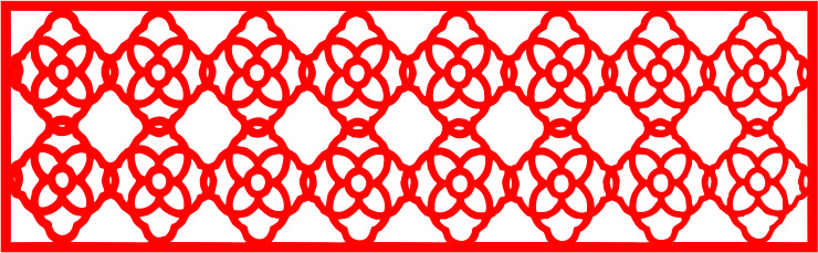 Laser Cut Jali Inspired Pattern Grill Screen Design Free Vector File