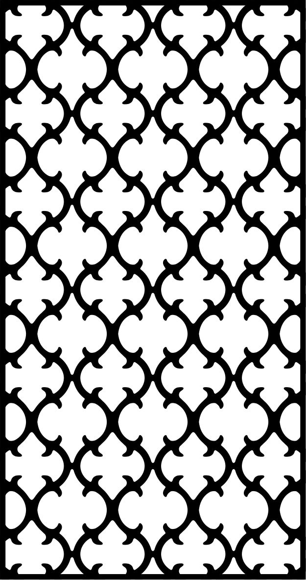 Laser Cut Jali Inspired Screen Free Vector File