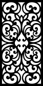 Laser Cut Jali Pattern Panel Design Free Vector File