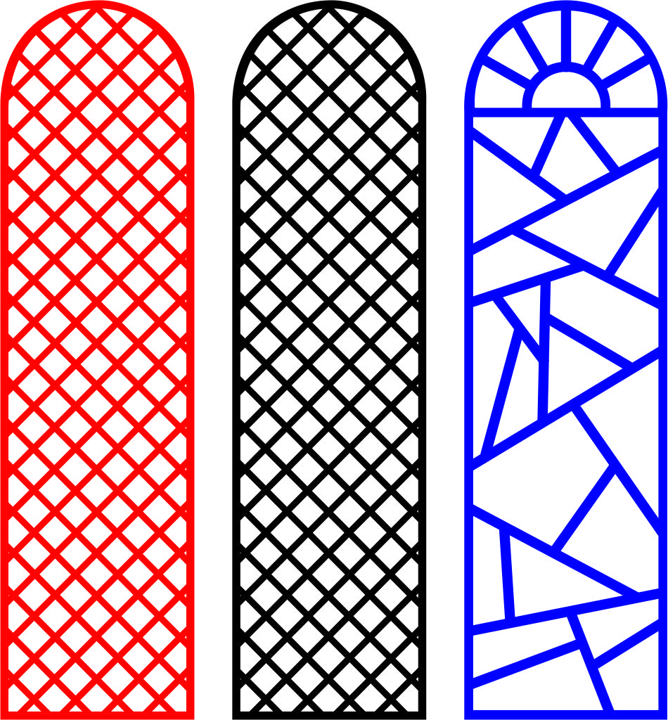 Laser Cut Jali Pattern Screen Designs Set Free Vector File