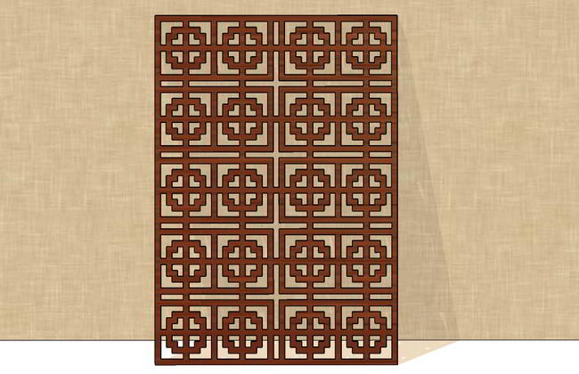 Laser Cut Jali Screen Grill Design Free Vector File