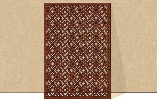 Laser Cut Jali Screen Grill Free Vector File