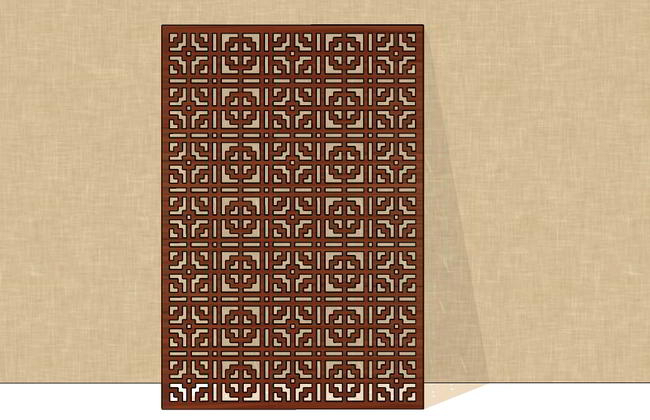 Laser Cut Jali Screen Grill Template Free Vector File