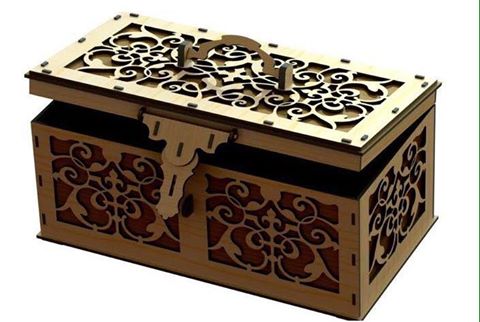 Laser Cut Jewelries Boxes Free Vector File