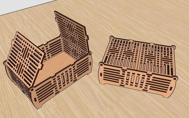 Laser Cut Jewelry Box Christmas Gift Box Design Chocolate Box Free Vector File