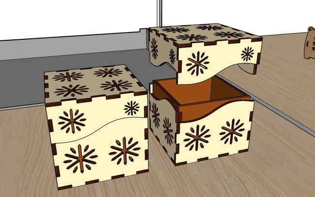 Laser Cut Jewelry Box Template Gift Box Design Chocolate Box Free Vector File