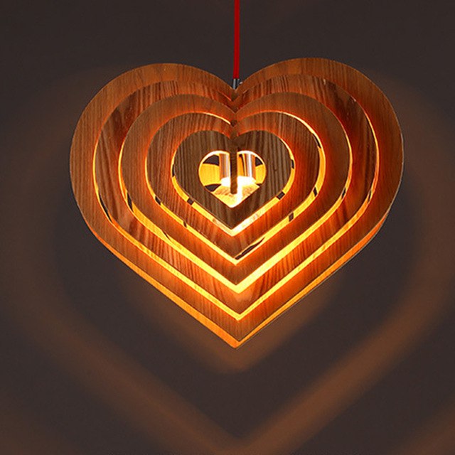 Laser Cut Lamp Fiery Heart Danko Free Vector File