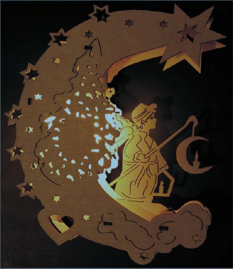 Laser Cut Lamp Moon Night Light Free Vector File