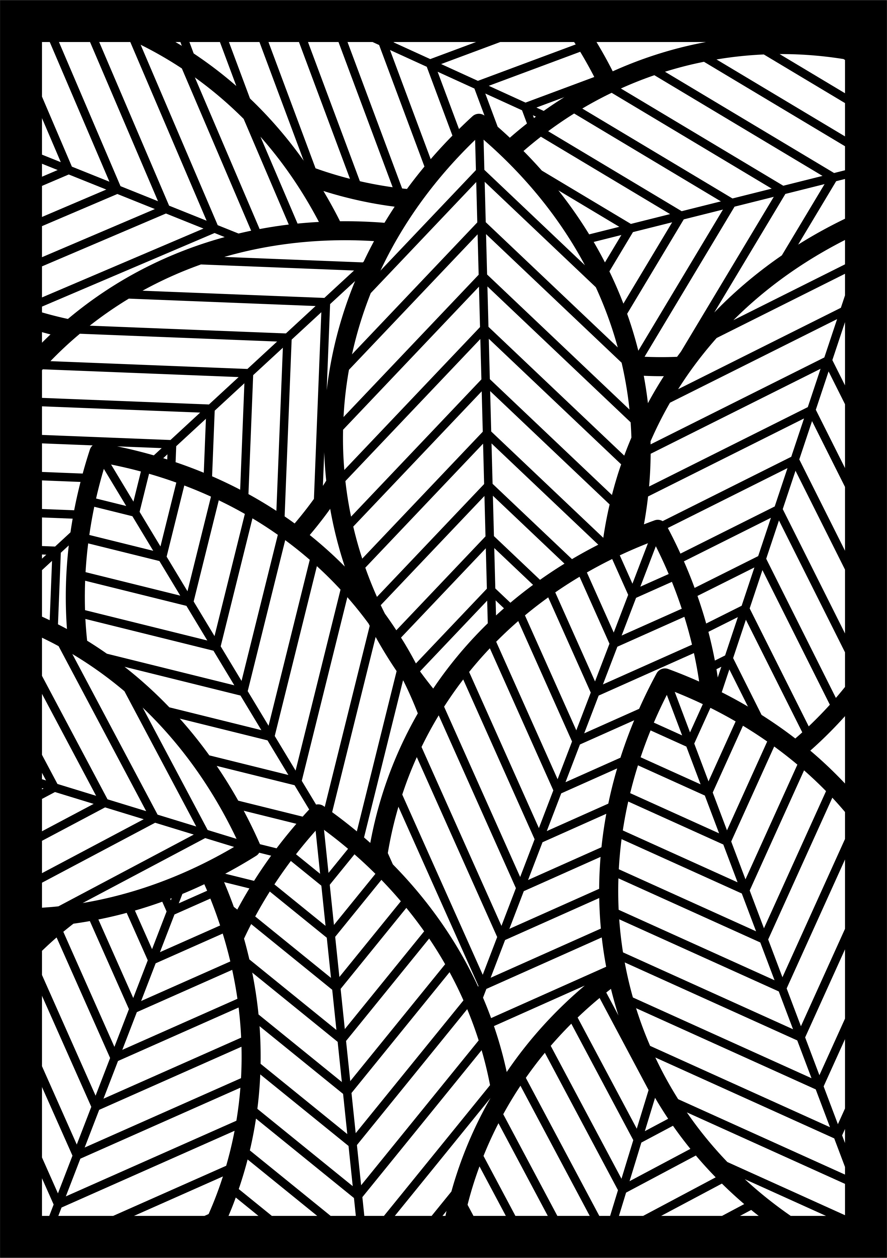Laser Cut Leaf Design Jali Cutting Pattern Screen Free Vector File