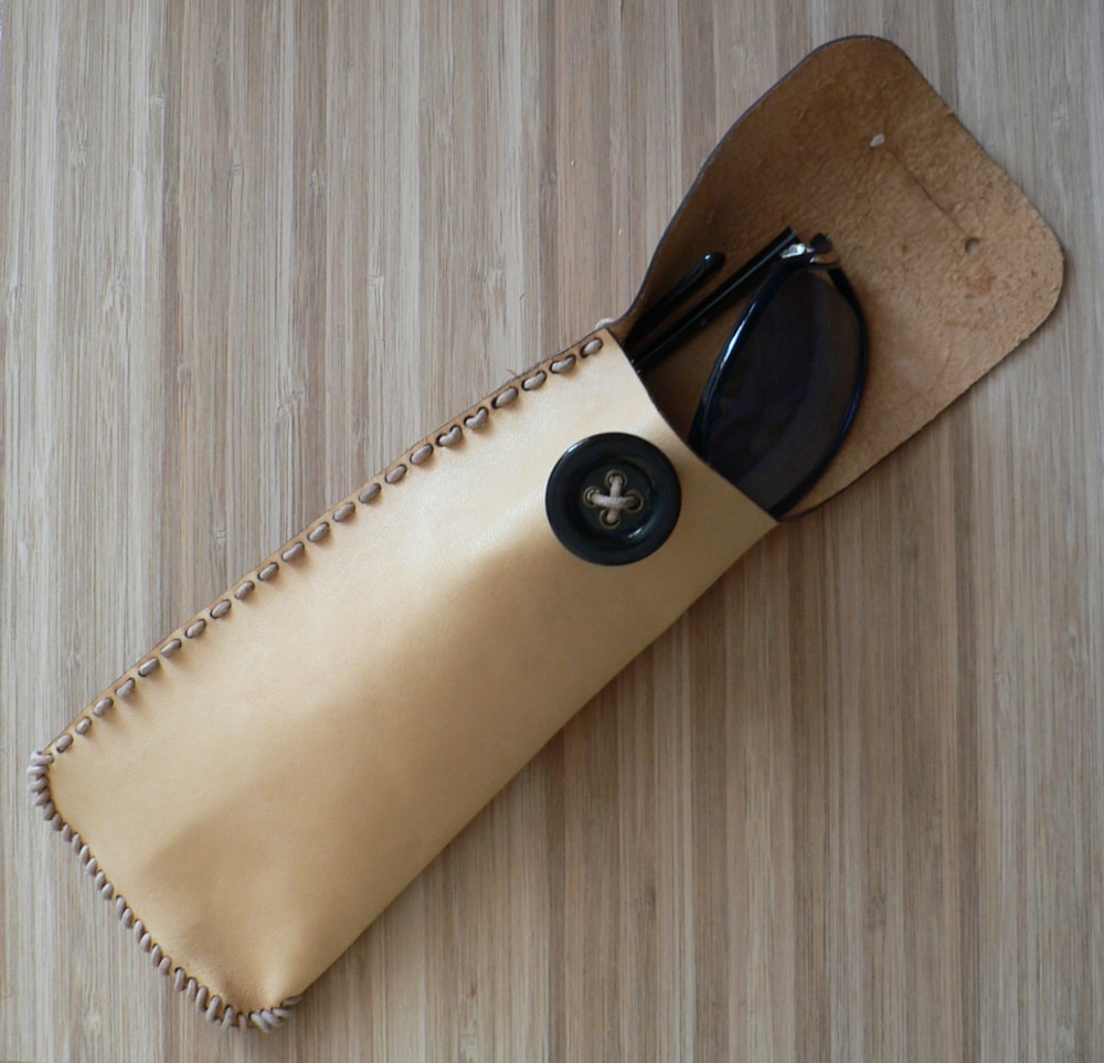 Laser Cut Leather Glasses Case Free Vector File