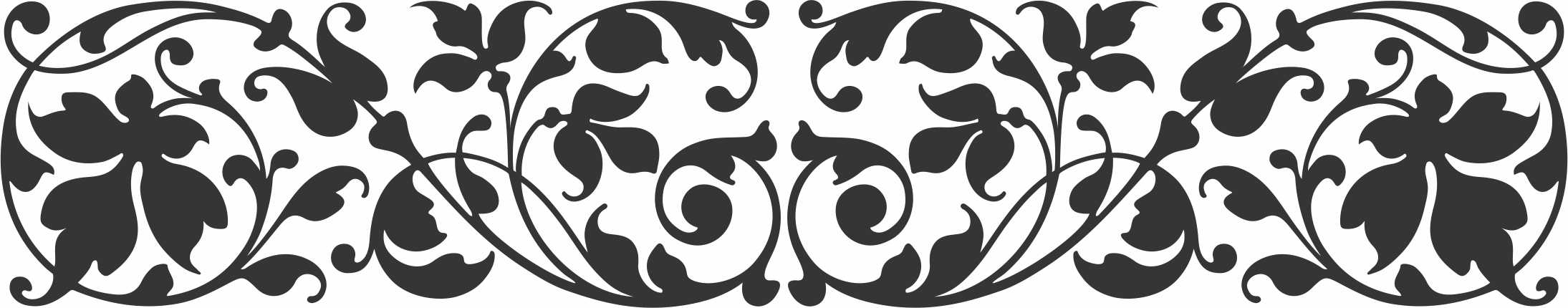 Laser Cut Living Room Divider Border Pattern Free Vector File