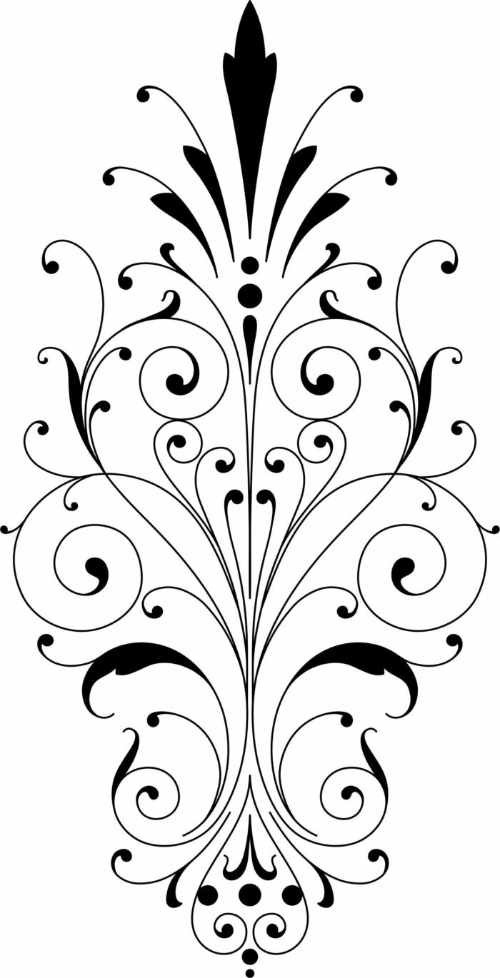 Laser Cut Living Room Divider Decoration Border Pattern Free DXF File