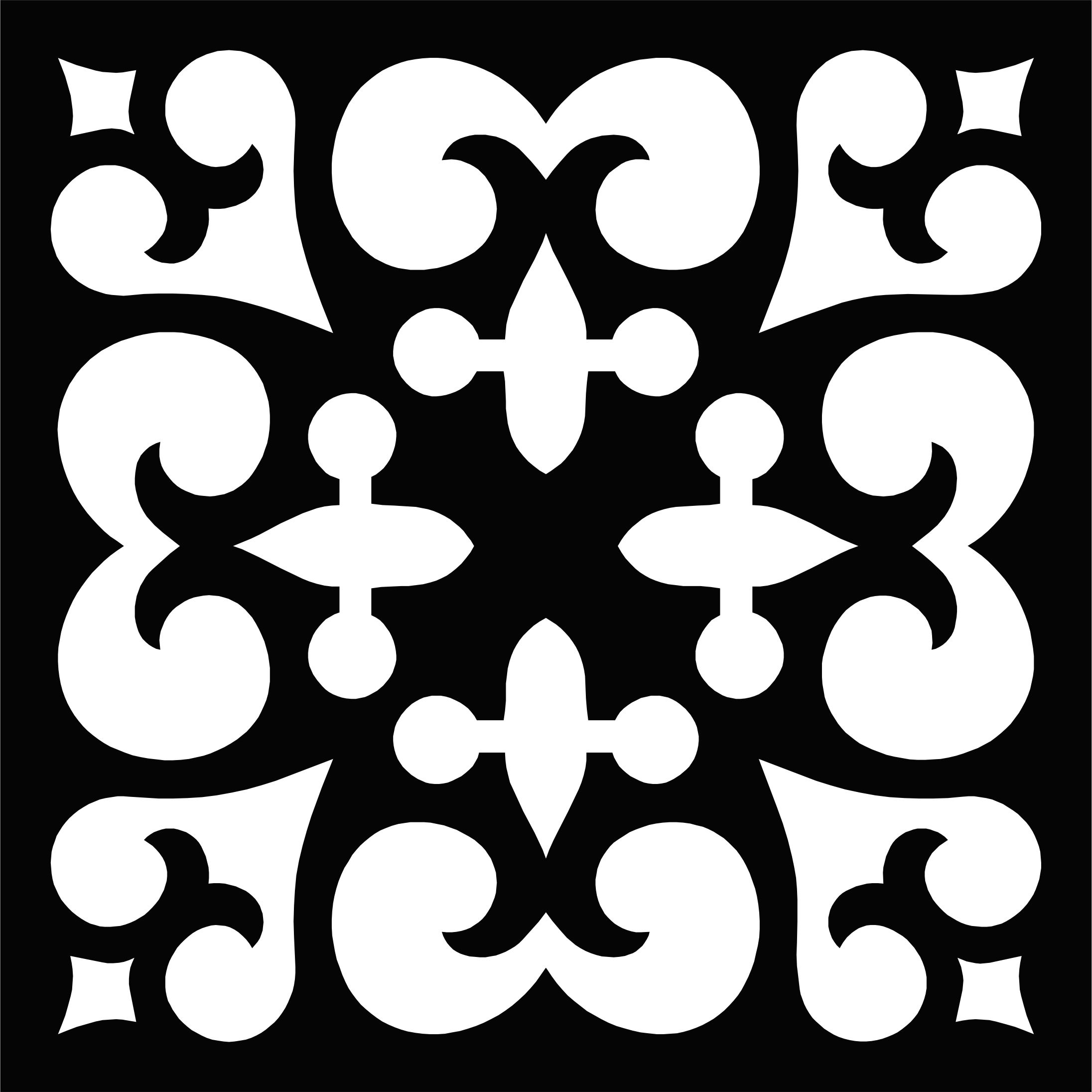Laser Cut Living Room Floral Lattice Stencil Floral Seamless Panel Free DXF File