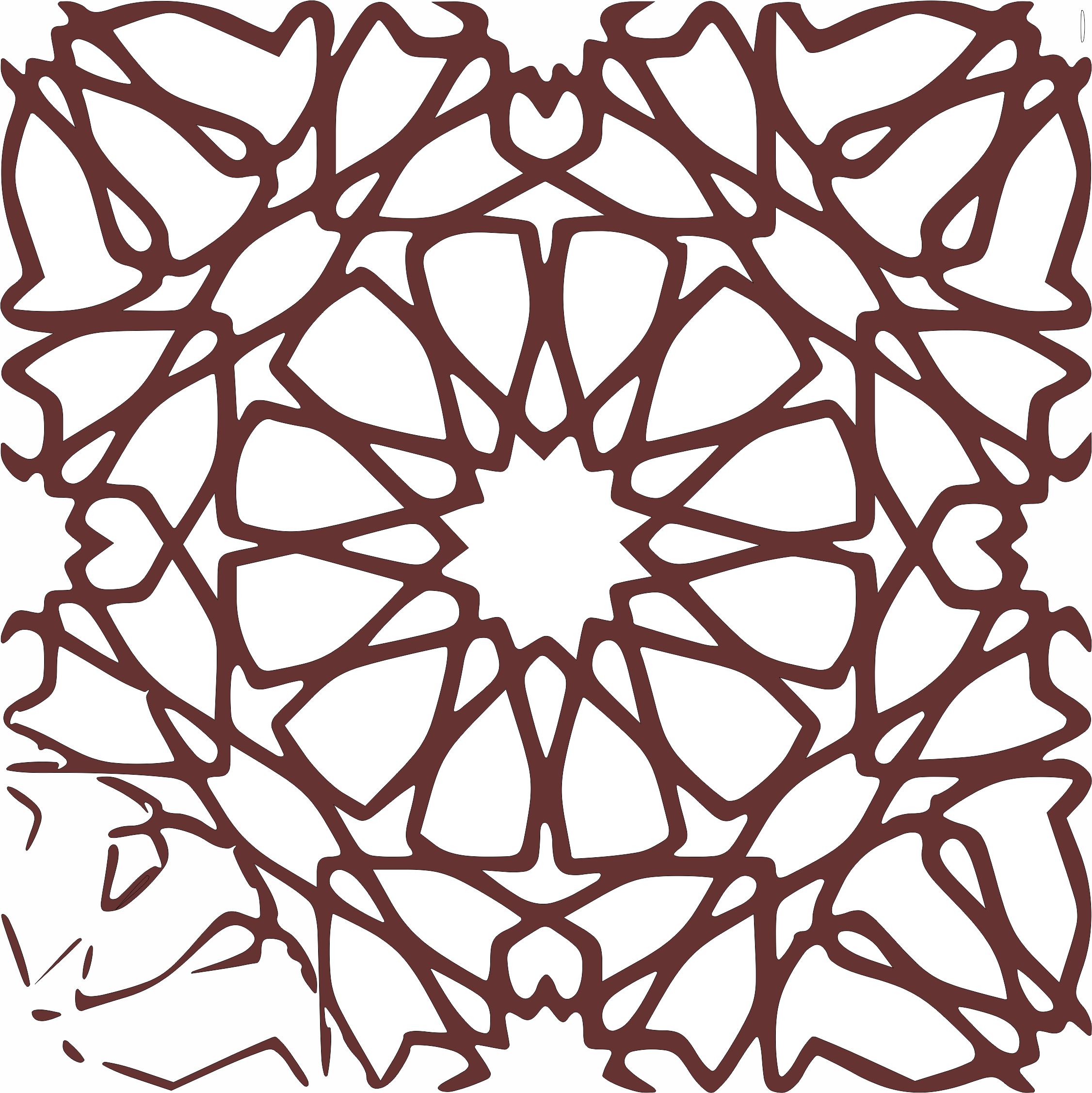 Laser Cut Living Room Jali Separator Seamless Free DXF File