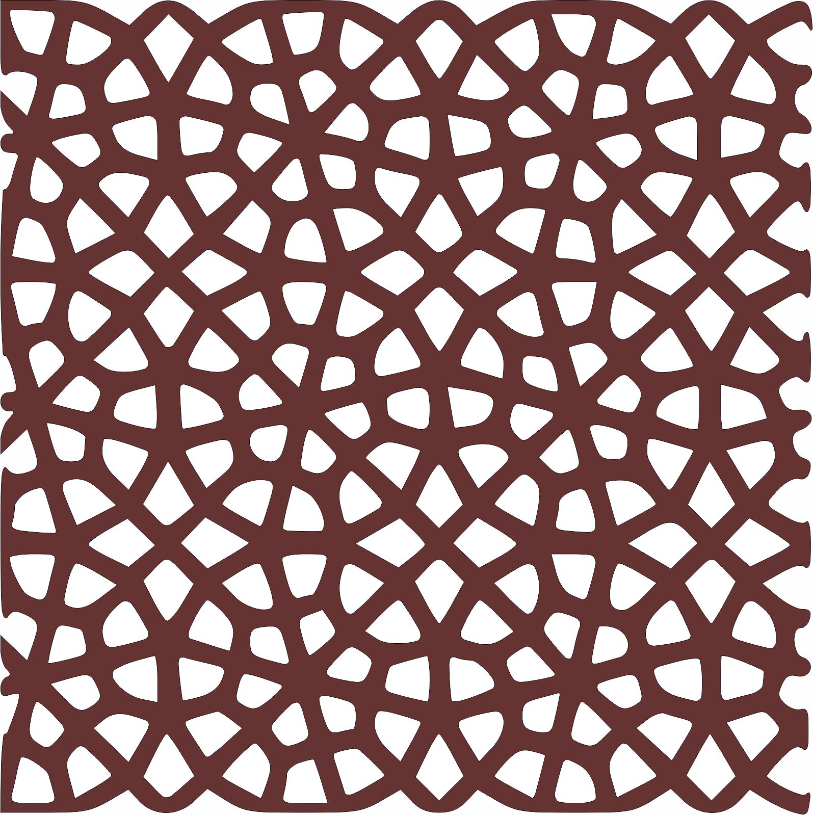 Laser Cut Living Room Seamless Separator Jali Free DXF File