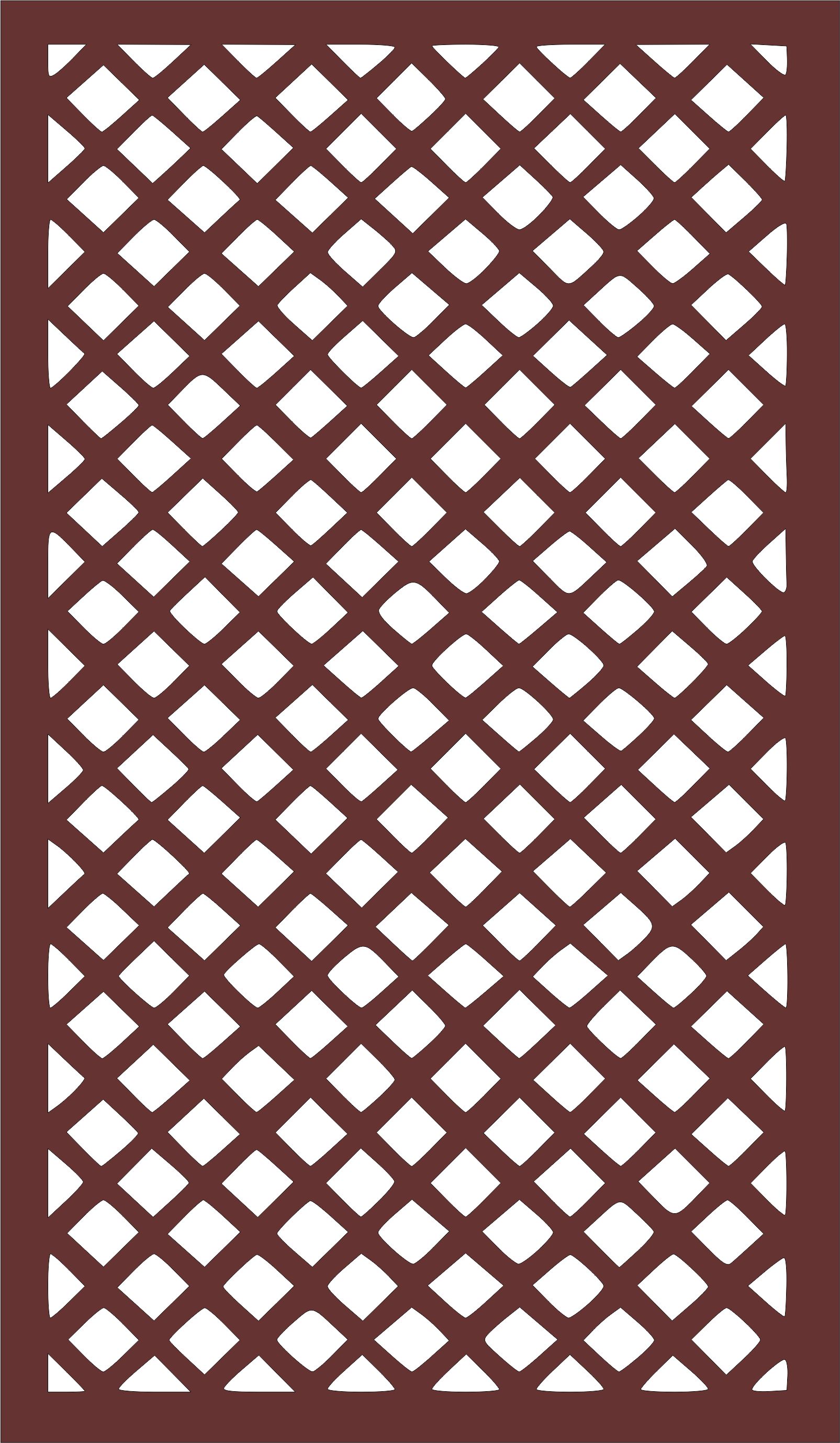 Laser Cut Living Room Seamless Separator Lattice Panel Free DXF File