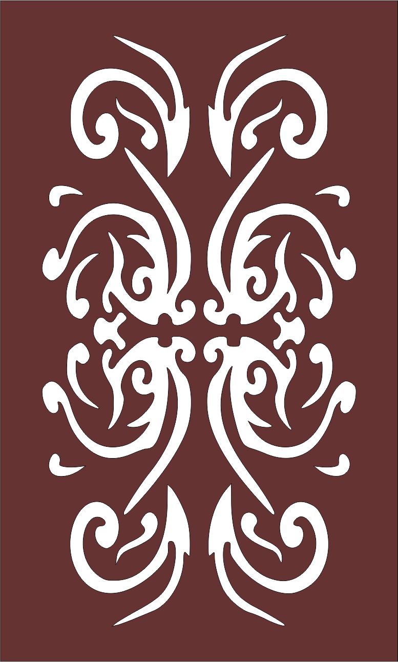 Laser Cut Living Room Seamless Separator Lattice Pattern Free DXF File