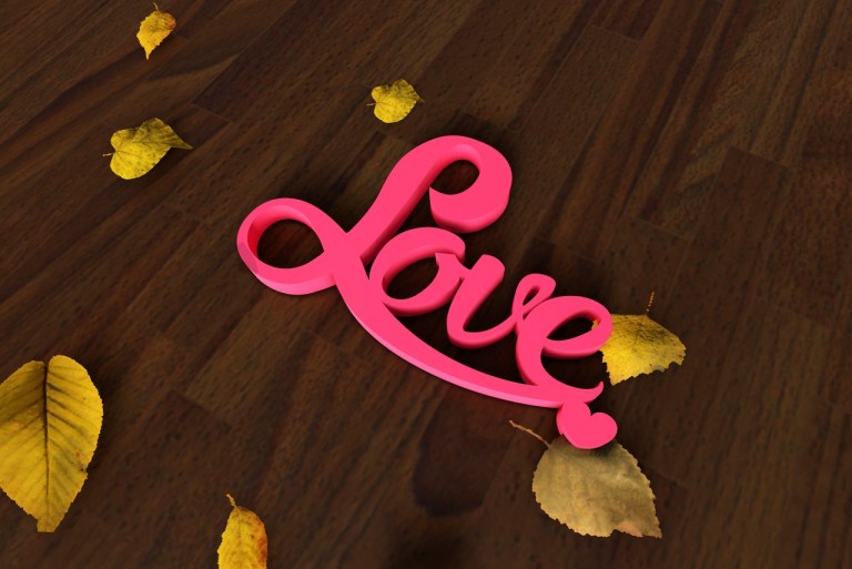 Laser Cut Love Heart Decor Free Vector File