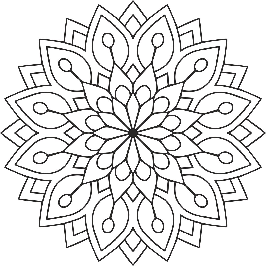 Laser Cut Mandala Circular Ornament Free Vector File