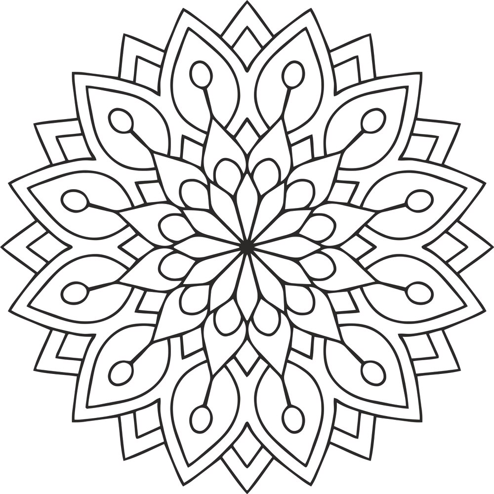 Laser Cut Mandala Des Flower Free Vector File