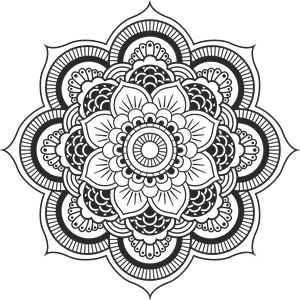 Laser Cut Mandala Logo Free Vector File