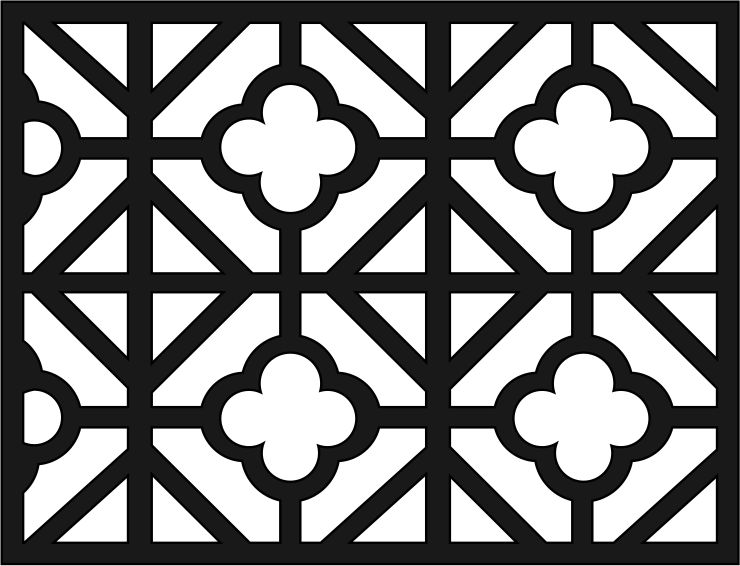 Laser Cut Mdf Jali Geometric Design Template Free Vector File