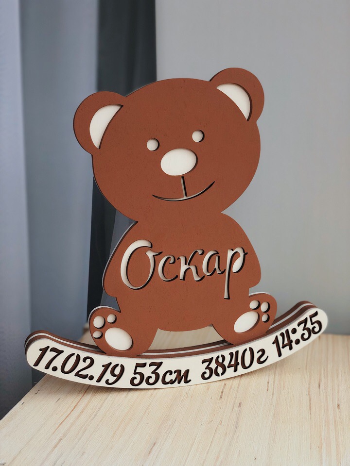 Laser Cut Metrika Mishka Oskar Template Free DXF File