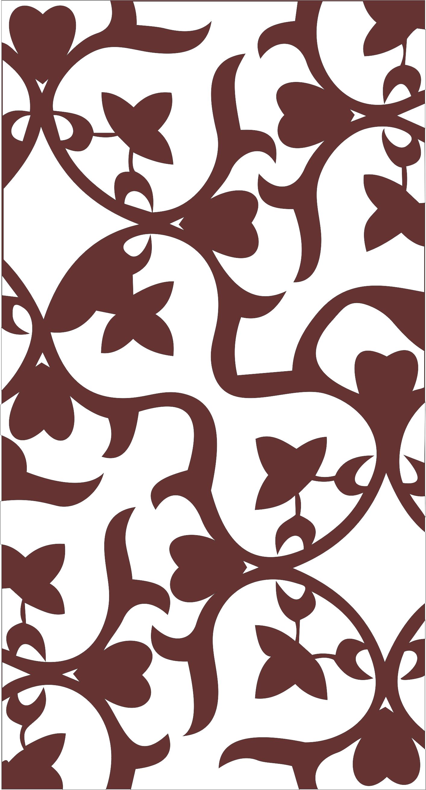 Laser Cut Modern Privacy Partition Indoor Panels Jali Room Divider Free DXF File