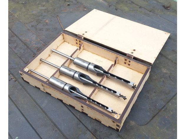 Laser Cut Mortiser Chisel Box Free DXF File