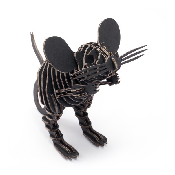 Laser Cut Mouse Puzzle Mdf Wood Free DXF File