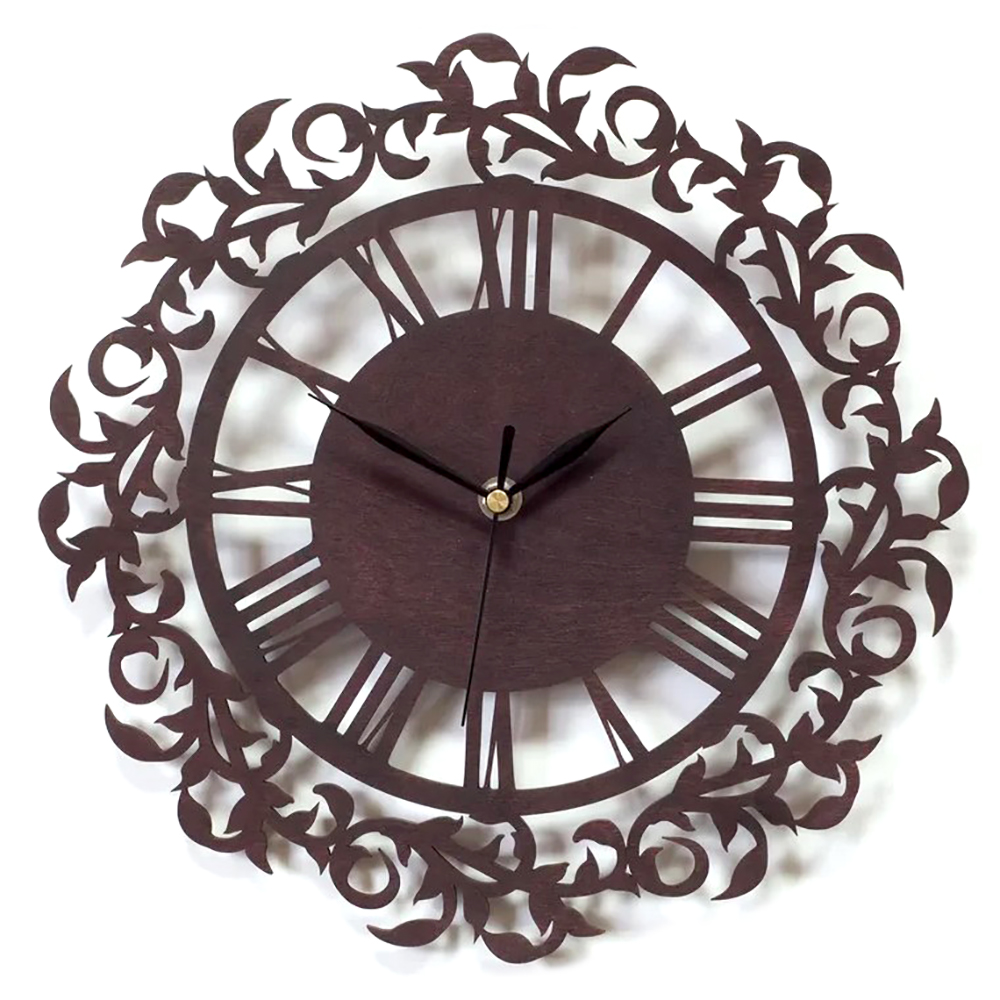 Laser Cut Ornament Clock Wall Decor Free Vector File